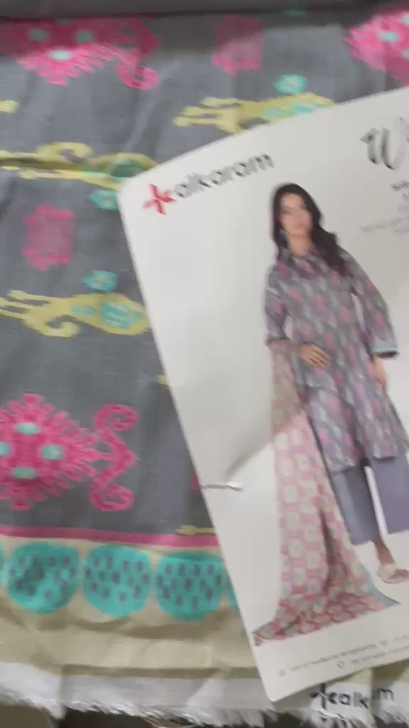Alkaram 3-Piece Unstitched Suits