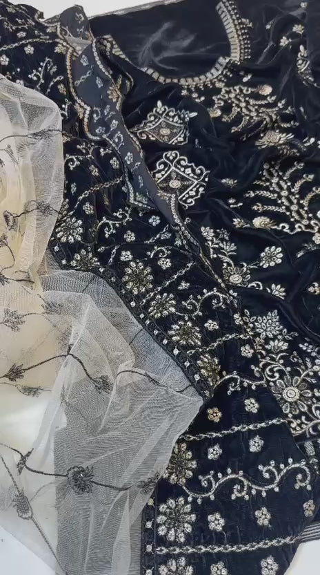 Noore 3pc Micro Velvet Suit – Premium 9000 Velvet New Arrival