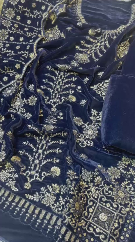 Noore 3pc Micro Velvet Suit – Premium 9000 Velvet New Arrival