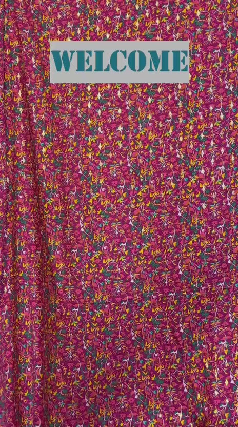 Rich Magenta 2-Piece Linen suite HNA Clothing