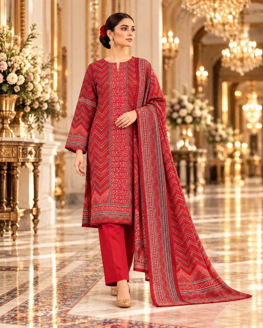 SAYA 3-piece printed linen suit article 42503145 model view